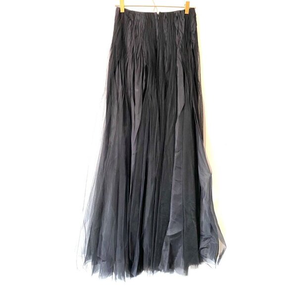 Ralph Lauren Purple Label Sylvia Tulle MaxiSkirt sz 2 black silk organza formal - Picture 16 of 17